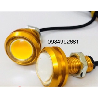 Đèn led xi nhan cúc áo hót vỏ đen