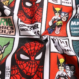 Áo Sơ Mi Marvel Comic tay ngắn nam FEAER form suông, Chất lụa chéo