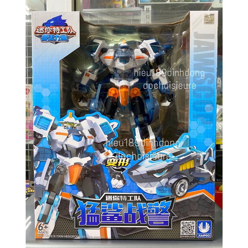 Lực lượng nhí x siêu nhân nhí miniforce animaltron Chiến binh thú Siêu robot cảnh sát không gian Jaws Cop