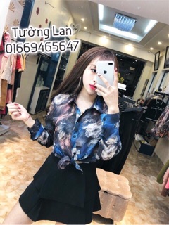 Sơ mi hoa giấy
