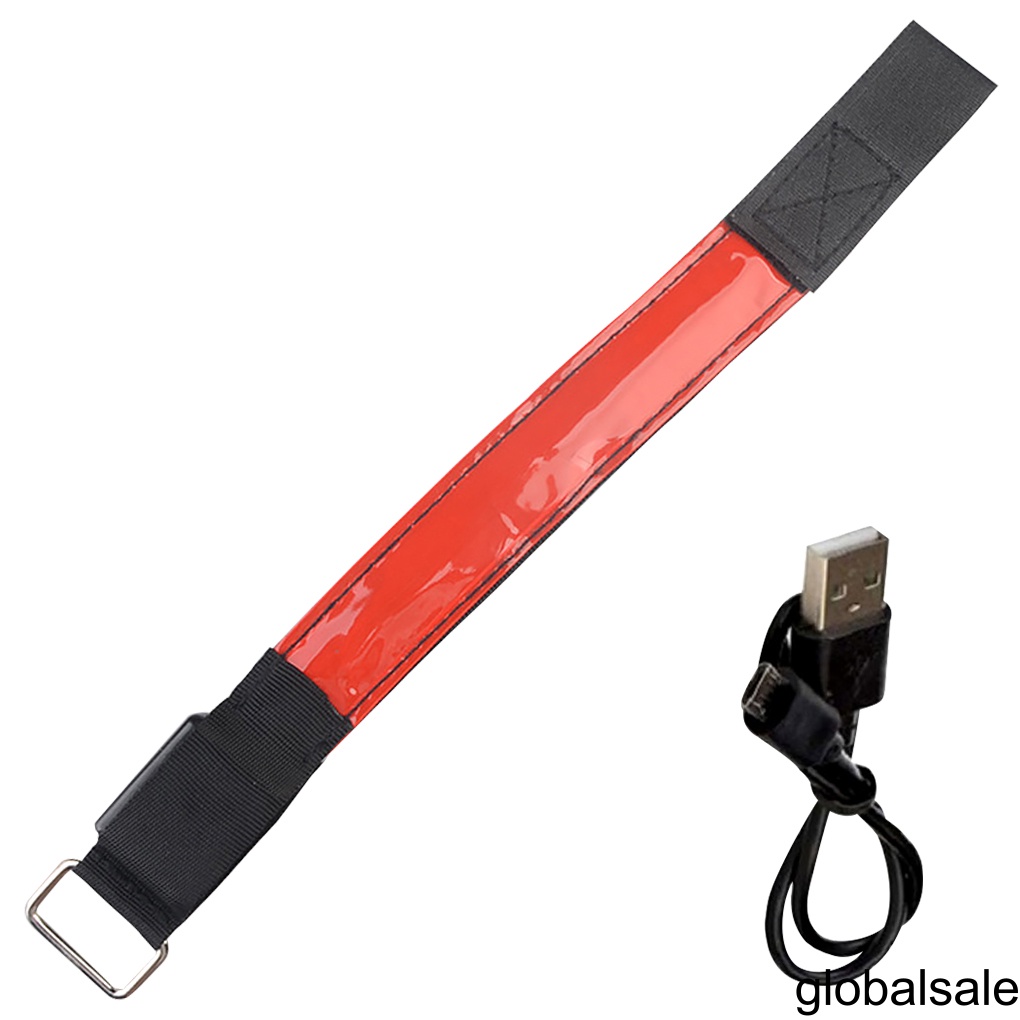 Arm Band Reflective Rechargeable Running LED Armband Adjustable Night Safety Luminous Band