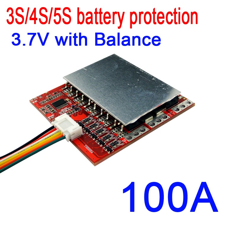 Bảng Mạch Bảo Vệ Pin Lithium Li-Ion Lipo 3.7v 3s 4s 5s 100a 12v 16.8v 21v Pm Bms