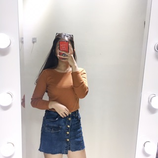 CÓ SẴN ÁO LEN MỎNG CROPTOP TRƠN