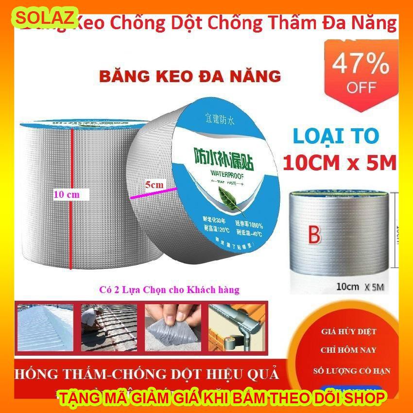 [Khổ lớn] Băng Keo Siêu Dính Đa Năng, Keo dán chống thấm đa năng cho tường, trần nhà, mái tôn, ống nước, bể nước