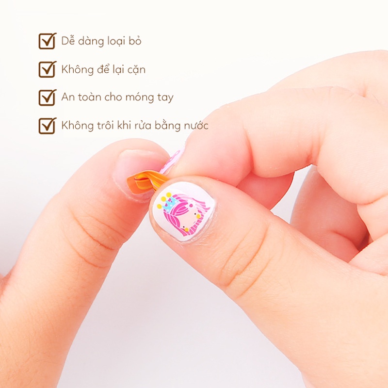 [CHÍNH HÃNG] Hình Dán Móng Tay Cho Bé Nail Sticker 540 Hình - Hãng Joanmiro cho bé 2 Tuổi+