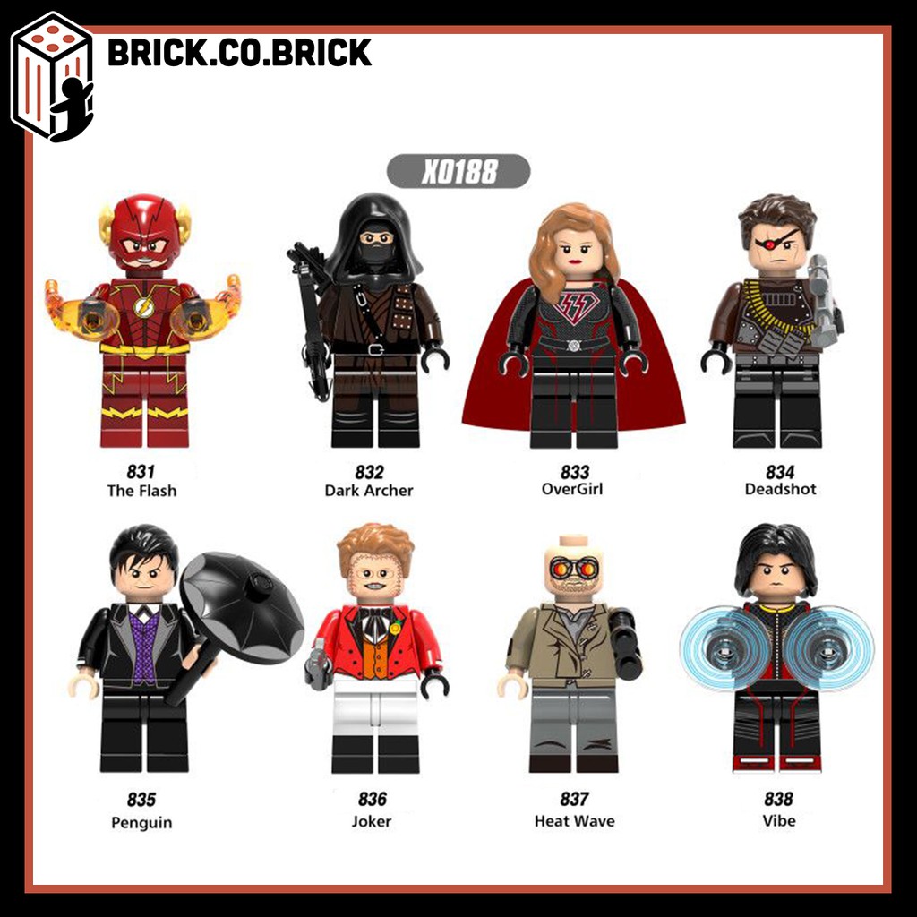 Lego Siêu Anh Hùng Non Đồ Chơi Lắp Ráp Minifigure Super Hero Marvels Avengers DC The Flash Penguin Deadshot Vibe X0188