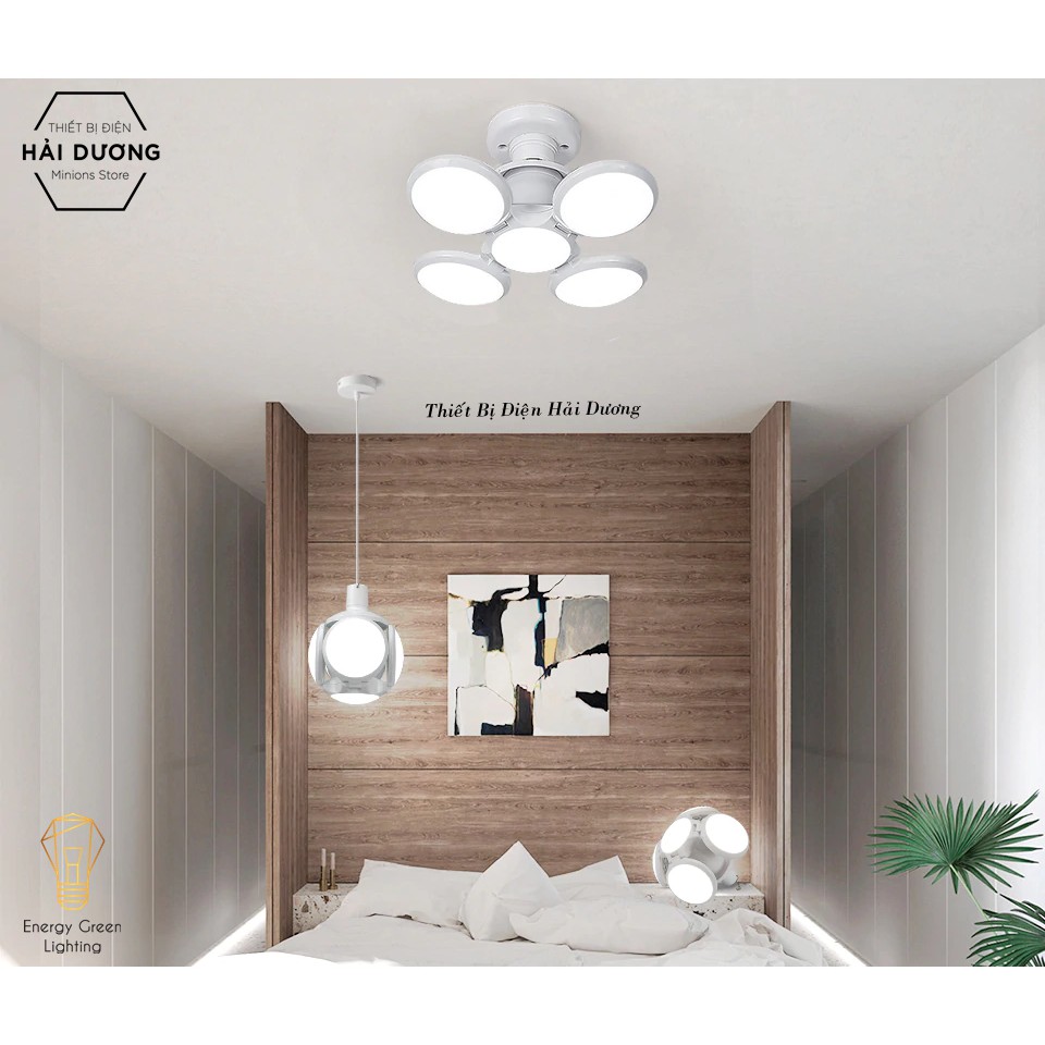 Bóng Đèn Led 40W 4 Cánh Hình Quả Bóng - Đuôi E27 - Siêu Sáng - Siêu Tiết Kiệm Điện - Energy Green Lighting