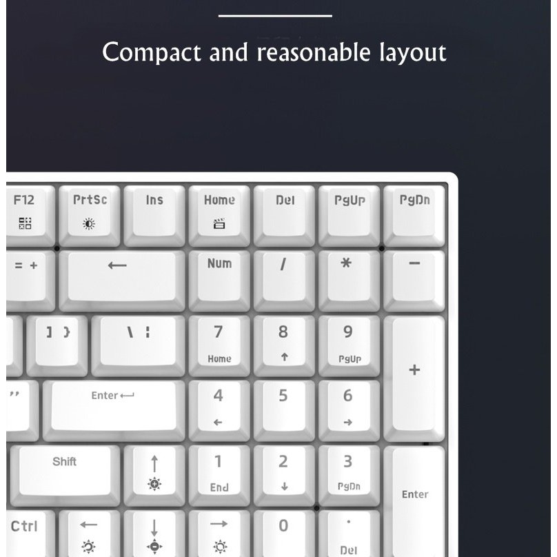 Royal Kludge RK860 - Bàn phím cơ bluetooth không dây mini Royal Kludge RK100 Led đơn sắc 100 Phím kết nối 3 chế độ | BigBuy360 - bigbuy360.vn