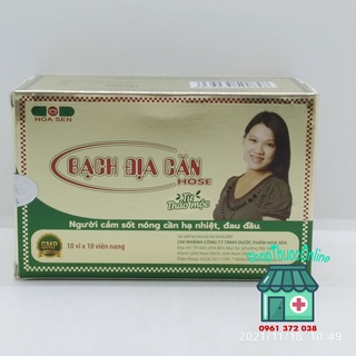 Bạch Địa Căn Hose hộp 10 vỉ x 10 viên