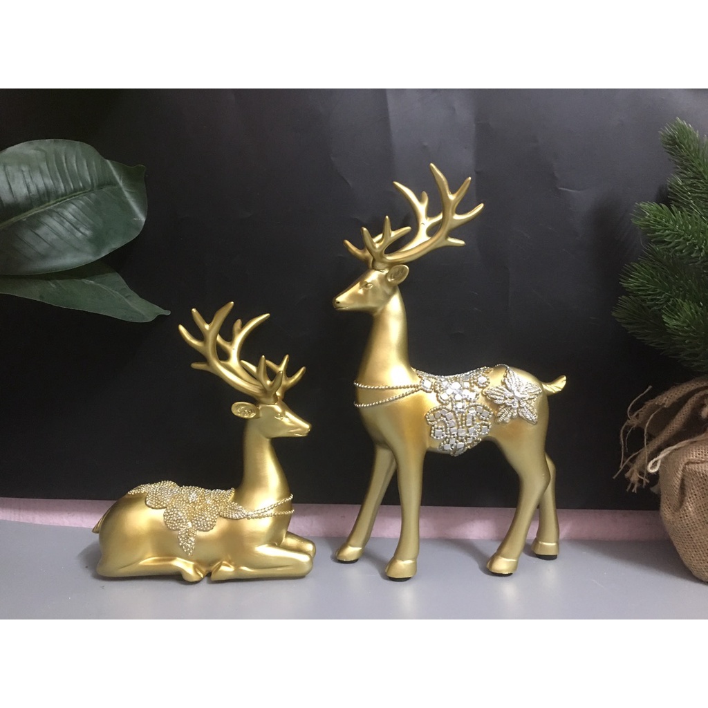 Đôi tuần lộc áo hoa  A398