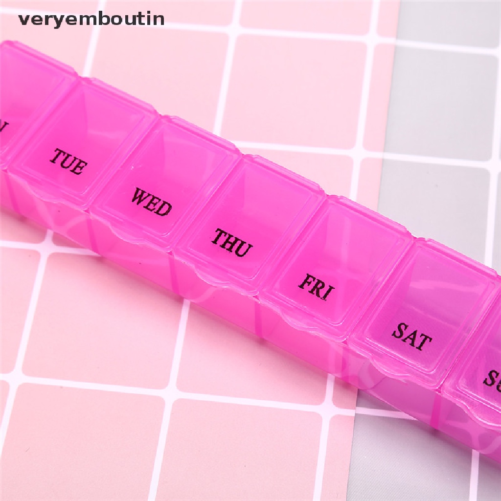 [Hàng mới về] Hộp đựng thuốc viên 1 tuần 7 ngày gọn gàng tiện lợi