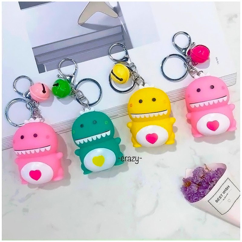 Móc khóa treo balo Heo con / Vịt Vàng Đính lục lạc CUTE