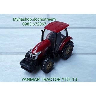Đồ chơi mô hình tĩnh xe tomica không hộp, Yanmar Tractor YT5113, máy cày