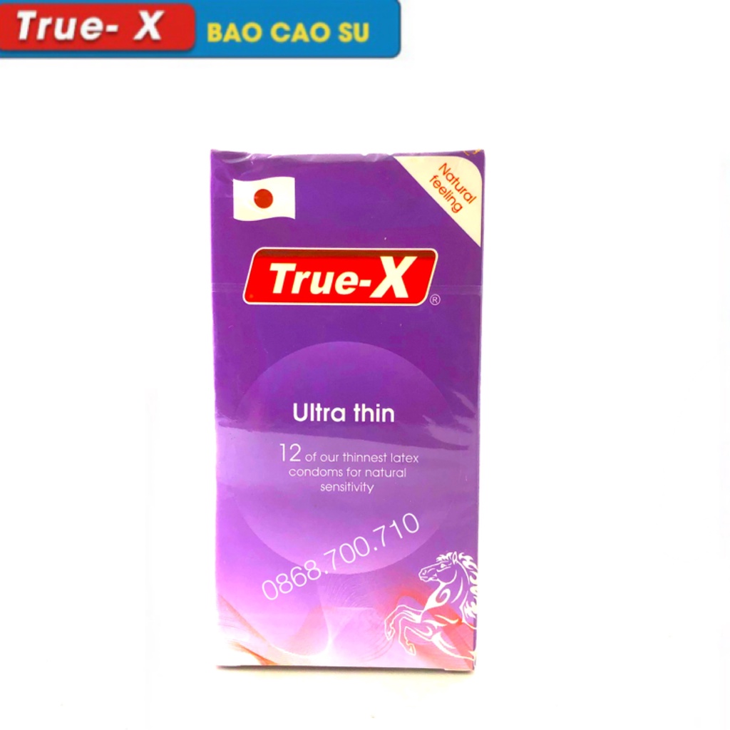 Bao cao su True-x ULTRA THIN siêu mỏng hộp 12chiec