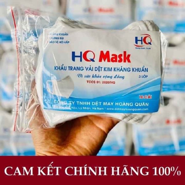 khẩu trang vải 3 lớp dệt kim Hoàng Quân | BigBuy360 - bigbuy360.vn