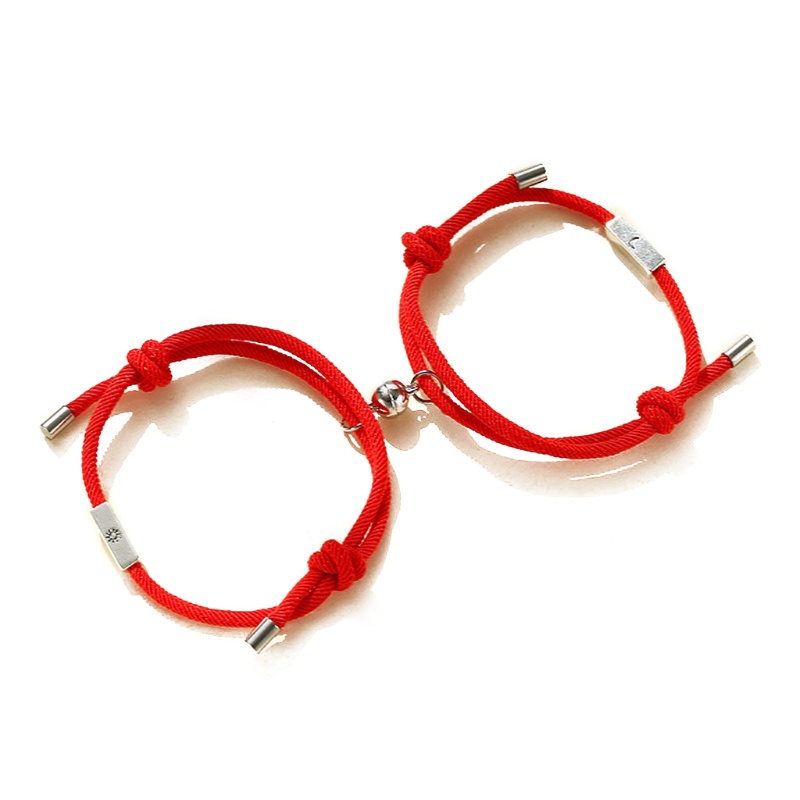 Flgo Set 2 Vòng Tay Tình Bạn Mặt Trời Mặt Trăng Cho Cặp Đôi