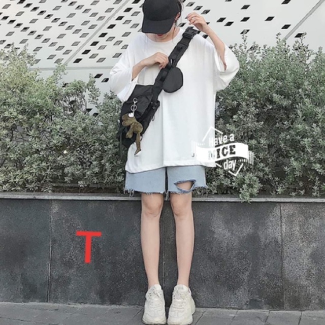 Sét quần bò lửng áo trơn TTO789