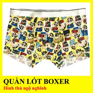 Quần lót Boxer Nam chất thun lạnh - họa tiết đáng yêu