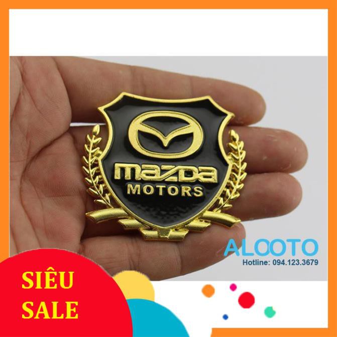 BIỂU TƯỢNG BÔNG LÚA DÁN HÔNG XE  LOGO MAZDA