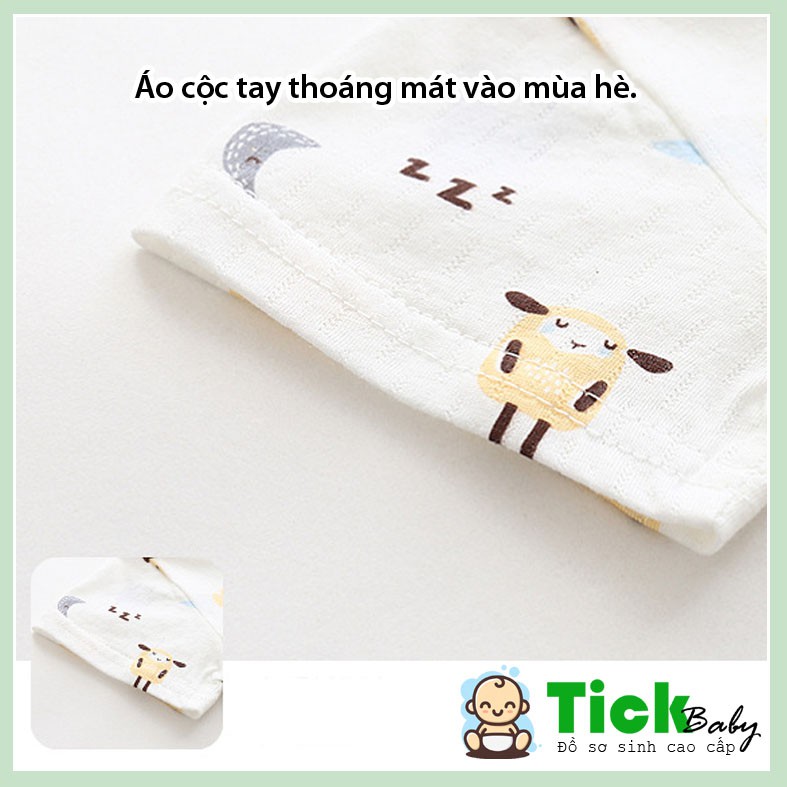 Bộ Body Cho Bé, Bộ Liền Thân Bé Sơ Sinh Từ 3 - 12 Tháng Chất Liệu Cotton Mềm Mát