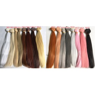 Tép tóc giả dài 25cm cho búp bê nhiều màu