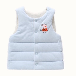 Áo gilê cotton mặc 2 mặt