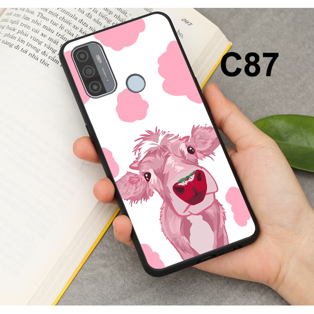 Ốp Lưng OPPO A53 In Hình Bò Sữa Dễ Thương, Nhiều Màu Sắc Mới Lạ P5
