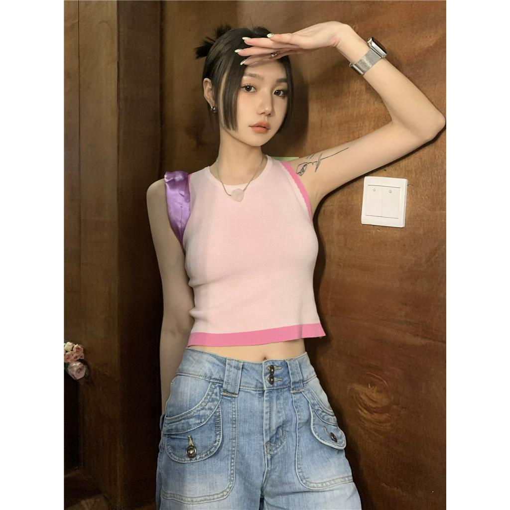 Áo Hai Dây Dệt Kim Dáng Ôm Thời Trang Mùa Hè 62161