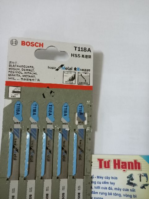 [CHÍNH HÃNG] Lưỡi cưa lọng Bosch T 118 A - Sắt ( bộ 5 lưỡi )