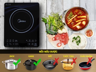 Bếp điện từ Midea MI-T2112DA