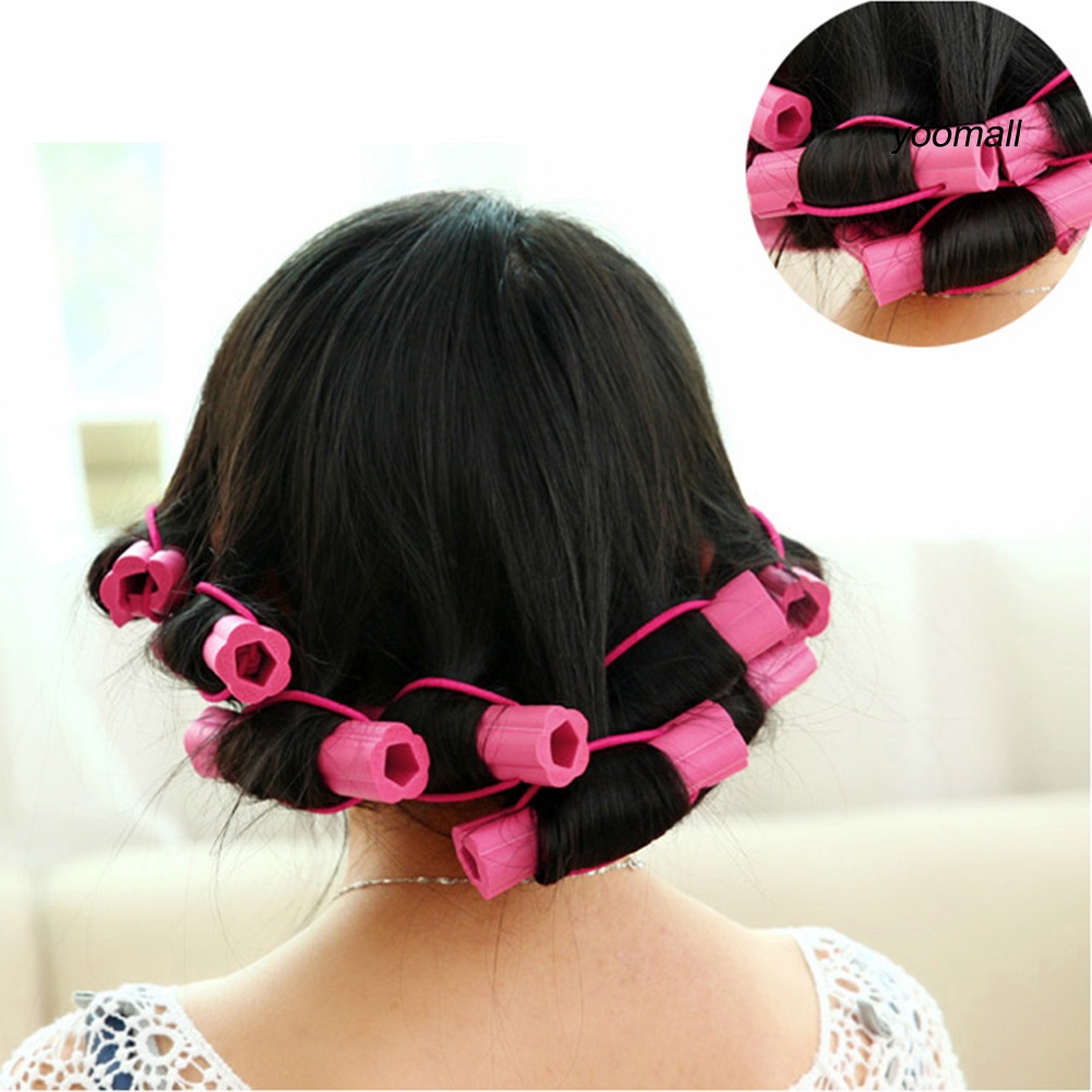 [Hàng mới về] Set 6 lô quấn tạo kiểu tóc xoăn hình bông hoa cho salon/tự làm DIY MFGJ
