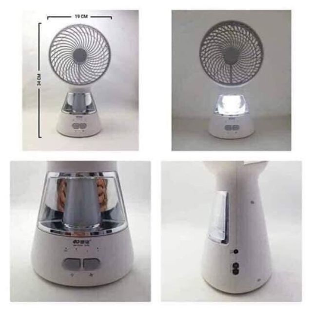 QUẠT KÈM ĐÈN TÍCH ĐIỆN 3IN1 KM - F0296 [BẢO HÀNH 12 THÁNG] | BigBuy360 - bigbuy360.vn