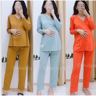 Bộ bầu và sau sinh cổ chéo xuân hè 𝐁𝐃𝟎𝟒