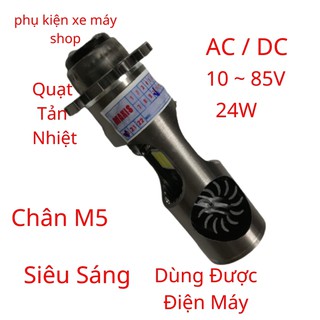 Đèn Pha Led Chân M5 [ Siêu Sáng ] Quạt Tản Nhiệt