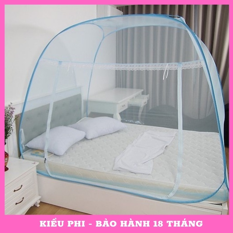 Màn chụp tự bung Kiều Phi - Mùng chụp tự bung cao cấp 1m6 1m8 1m2 2m2 đỉnh rộng