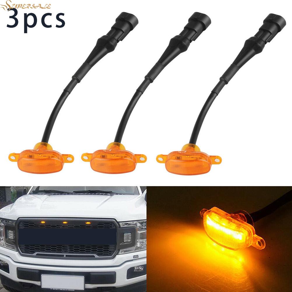 Lưới Tản Nhiệt Đèn Led 4 Cánh Bằng Nhựa Abs Cho Ford F-150 2015-17