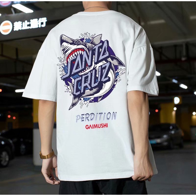 Men's Fashion Cartoon Print Short Sleeve T-shirt