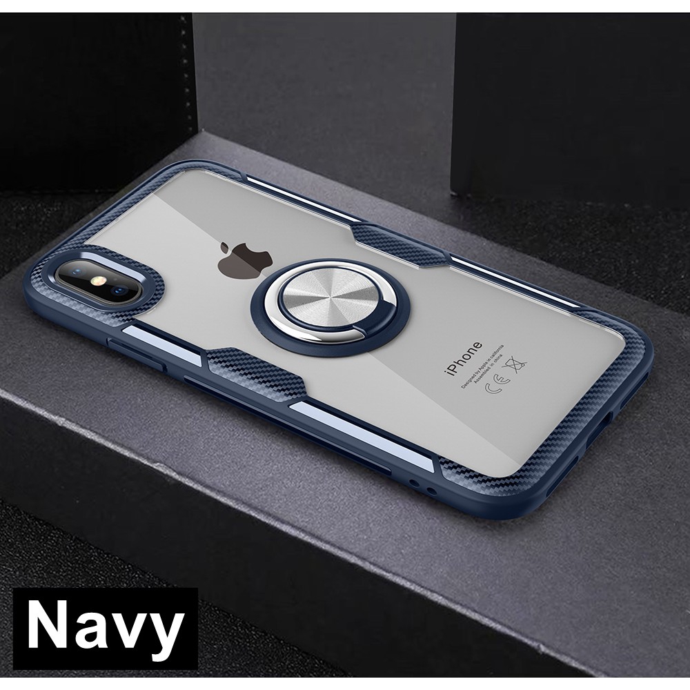 Ốp điện thoại có nhẫn đỡ cho iPhone SE2 SE 2020 11 Pro Max XS Max XS XR X 6 6S 7 8 Plus Luxury Ultra-thin Stand Holder Clear Ring Phone Case