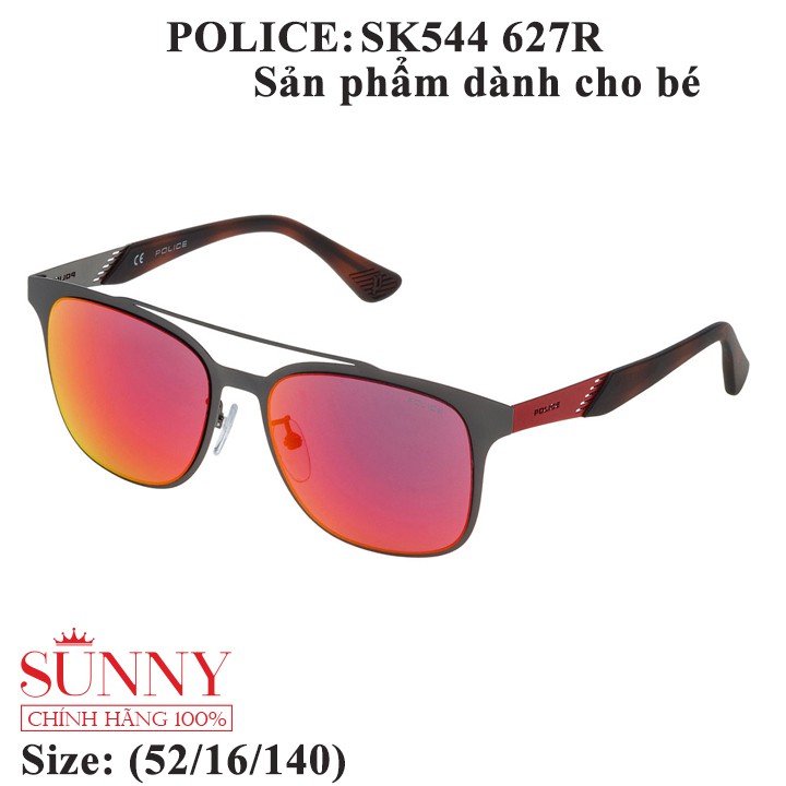 Kính mát thời trang chính hãng nhiều màu Police SK544, thiết kế dễ đeo bảo vệ mắt
