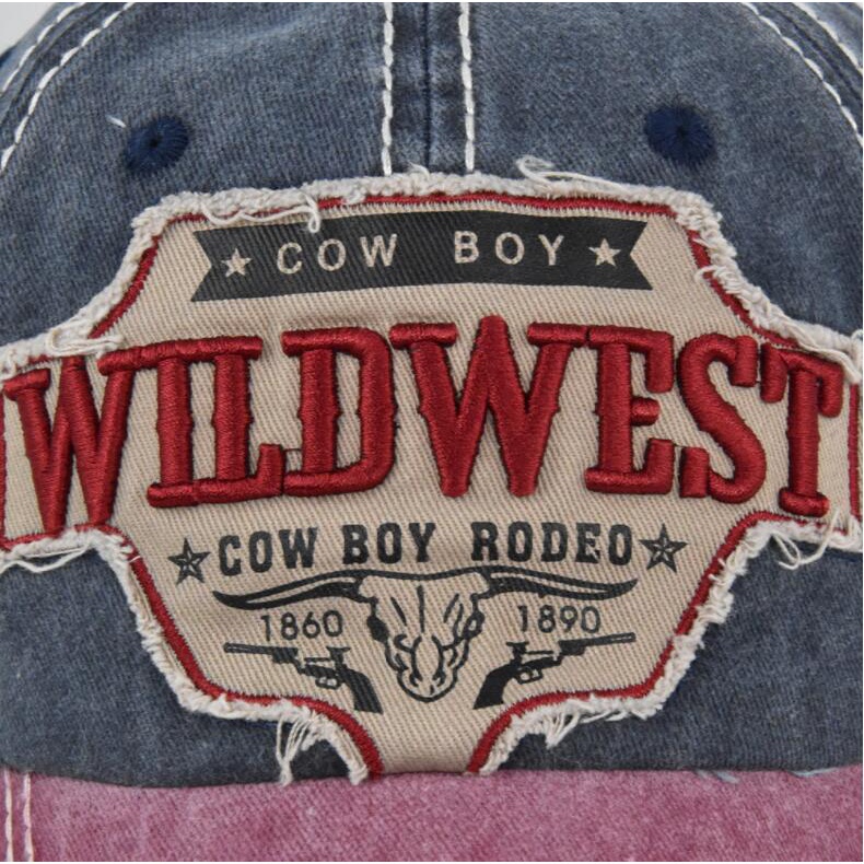 Mũ Lưỡi Trai Cotton Phong Cách Vintage Phương Tây Cho Nam Nữ