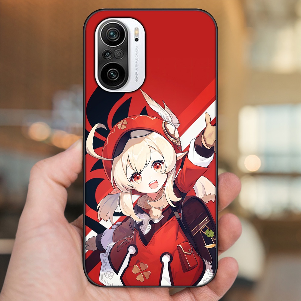 Ốp lưng Xiaomi K40 viền đen in hình Klee Genshin Impact