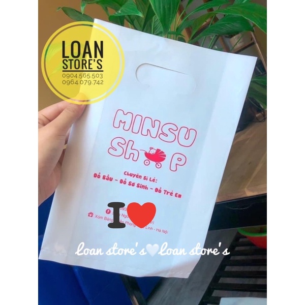 COMBO NHẬN IN TÚI NILONG CHO SHOP