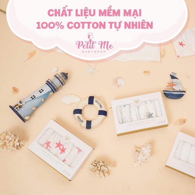 Set hộp 6 Khăn sữa Petit me