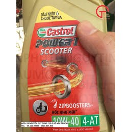 DT - NHỚT CASTROL POWER 1 SCOOTER 0.8 L CHO XE MÁY