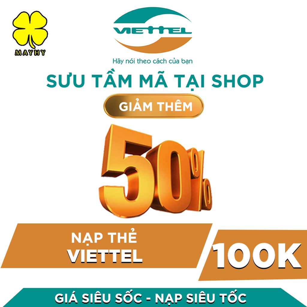 Thẻ Nạp Viettel 100.000