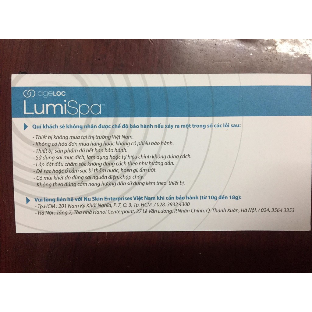 [đầy đủ phiếu bảo hành hoá đơn chính hãng Nu Skin] máy rửa mặt cao cấp ageLOC LumiSpa Nuskin tặng bờm rửa mặt