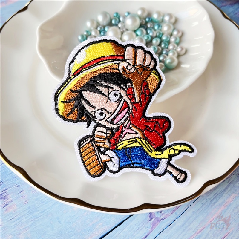 ♥ Miếng Vá Ủi Hình Nhân Vật Hoạt Hình One Piece ♥ 1 Sticker Ủi Thêu Hình Luffy Chopper Akatsuki Sharingan