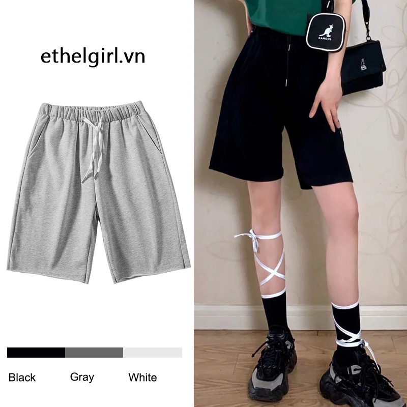 Quần Short Thể Thao Ống Rộng Phong Cách Hàn Quốc Năng Động