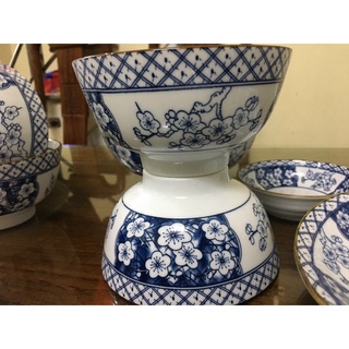 (Hàng bát tràng) bát sứ hoa đào 168