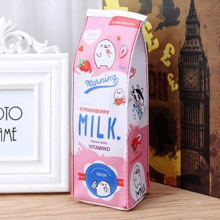 Hộp Bút Hình Hộp Sữa Dễ Thương, Sức Chứa Lớn